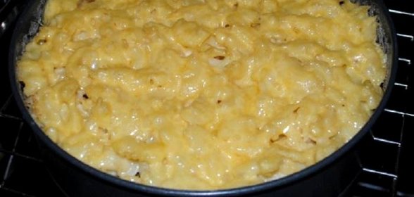 Запеканка с телятиной и макаронами