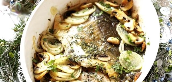 Сазан с грибами