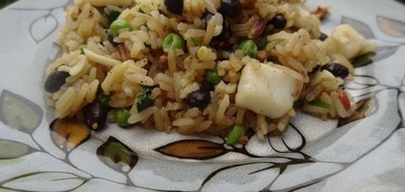 Кальмаровые Стэйки с Рисом