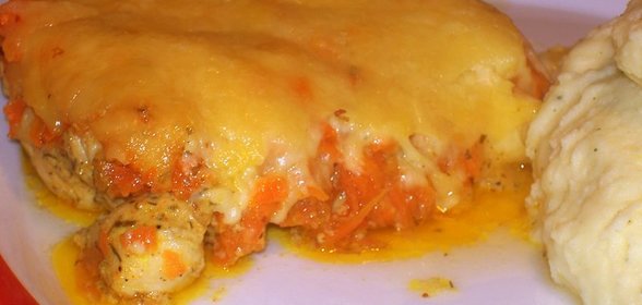 Курочка под шубкой в сливочно-горчичном маринаде