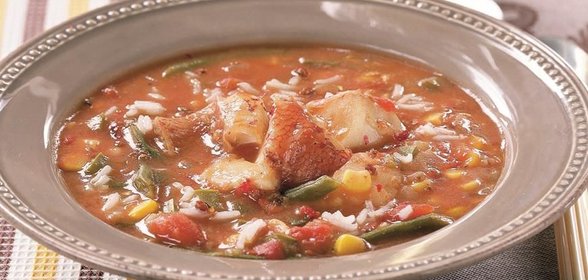 Гамбо из морского окуня