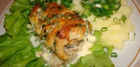 Рыбные рулетики с креветками