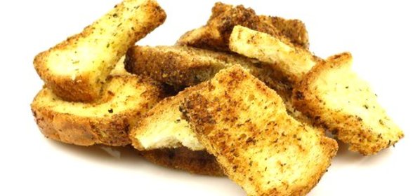 Кростини с оливковым маслом и чесноком