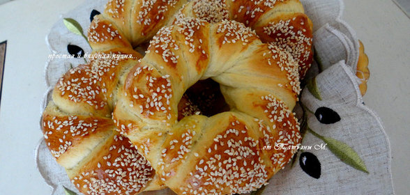 Σουσαμένιο κουλούρι (Кулури - греческий кунжутный бублик)