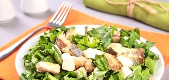 Салат с тунцом и сыром