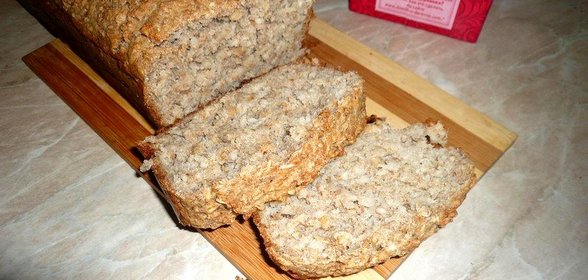 Домашний хлеб с гречкой и овсяными хлопьями
