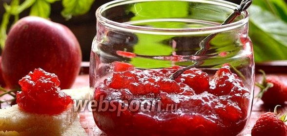 Яблочно-малиновое повидло
