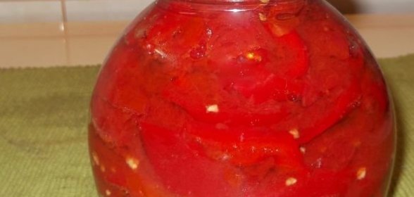 Лечо с чесноком