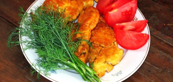 Икра щуки жареная