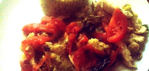 Грушевая курица с карри