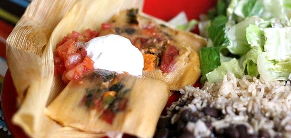 Вегетарианское тамале