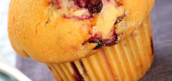 Маффины чизкейк с ягодами