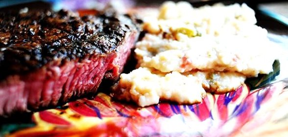 Сливочная крупа с чили