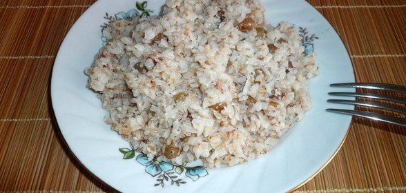 Молочная каша из гречневого продела