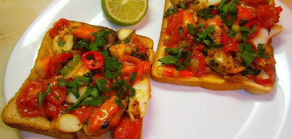 Сотэ из морепродуктов по Неаполитански