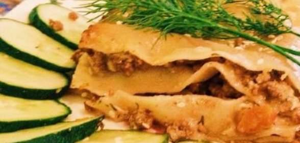 Лазанья по-русски (вариант без соуса Бешамель)