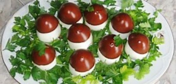 Фаршированные грибы лесная полянка