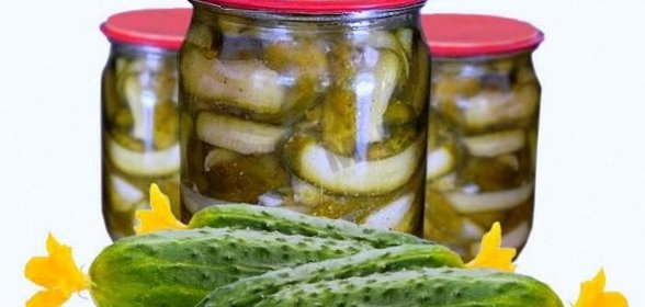 Салат из огурцов на зиму с чесноком укропом зеленью