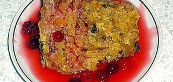 Рисовая запеканка с сухофруктами