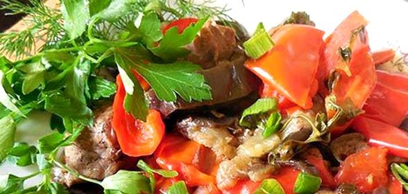 Хашлама из баранины в мультиварке