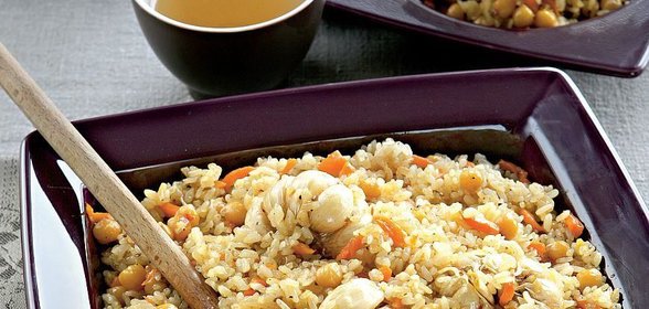 Вегетарианский плов с зирой