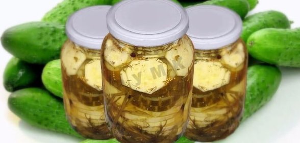 Огурцы маринованные с кабачками на зиму