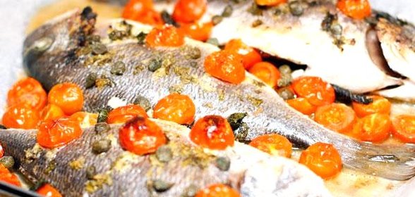 Дорада в имбирно-мятном маринаде