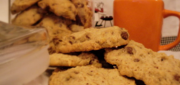 Печенье с миндалём и грецким орехом