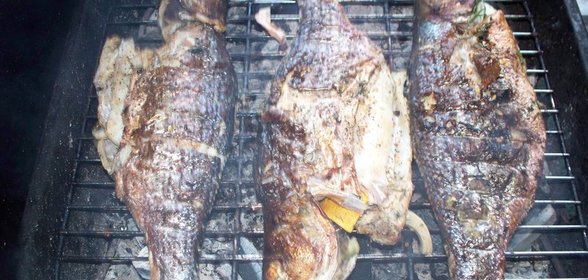 Рыба на углях мой вариант маринада