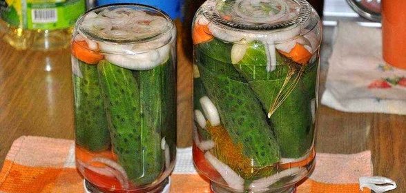 Огурцы с морковью на зиму