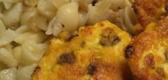 Котлеты из куриного филе, с грибами и луком