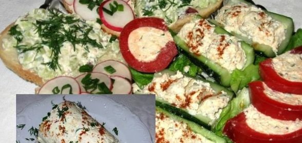 Тарталетки с консервированным крабовым мясом и овощами