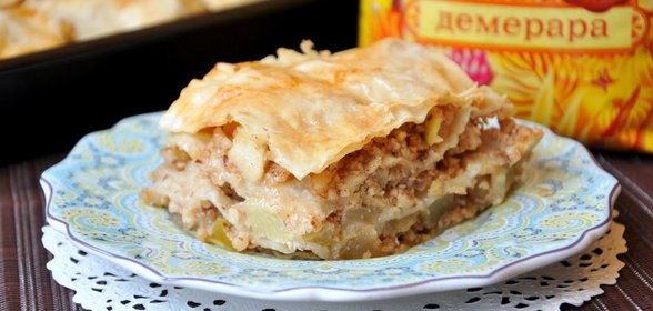 Милопита - греческий яблочный пирог