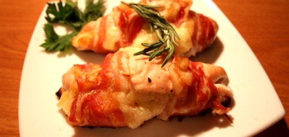 Куриные грудки с сыром моцарелла