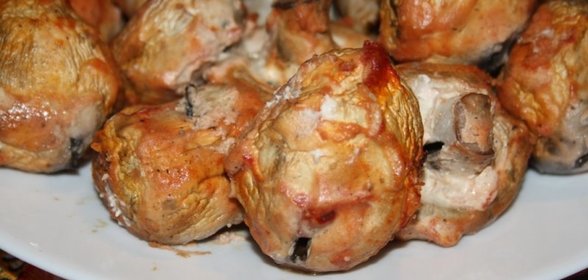 Грибной шашлык в сметане