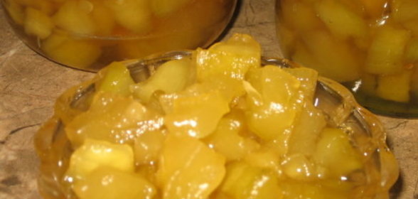 Кабачковое варенье Под ананас
