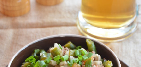 Скирли с бараниной и овощами