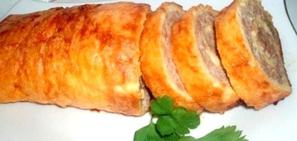 Рулет из фарша