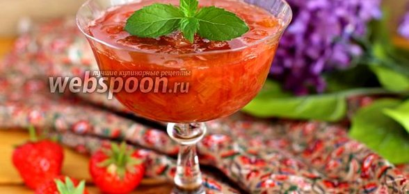Варенье из ревеня и клубники в мультиварке