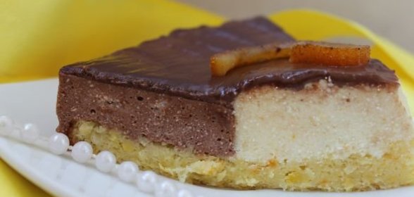 Торт с шоколадным и апельсиновым муссом