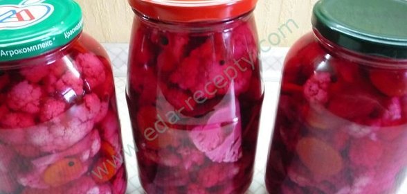 Цветная капуста на зиму в банках