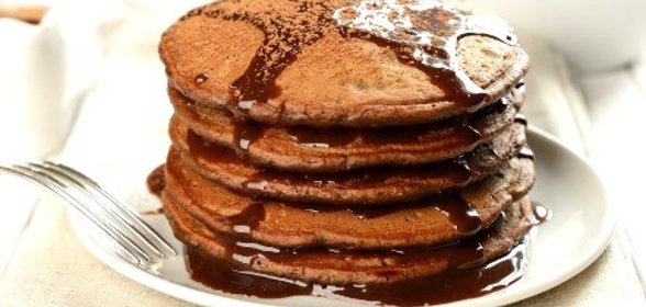 Овсяные оладьи с арахисовой пастой