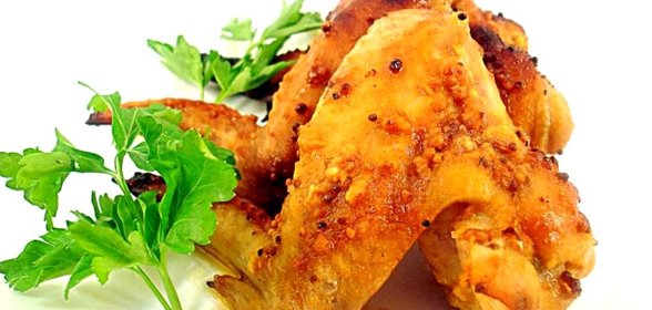 Крылышки в медово-горчично-лимонном маринаде