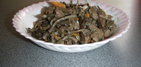 Папоротник с мясом
