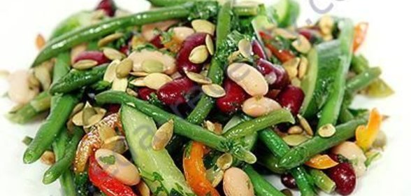 Салат из фасоли консервированной