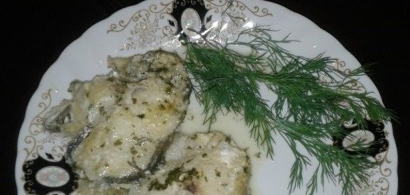 Треска в сметане