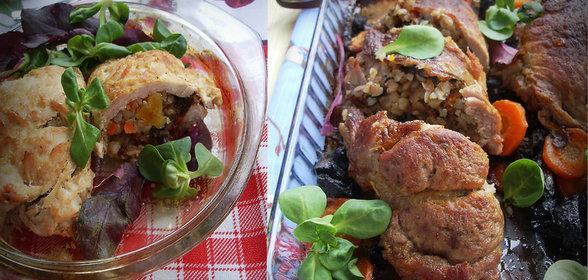 ГНЁЗДА из лапши с начинкой