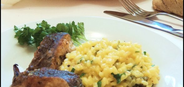 Сливочный рис с брокколи и сыром