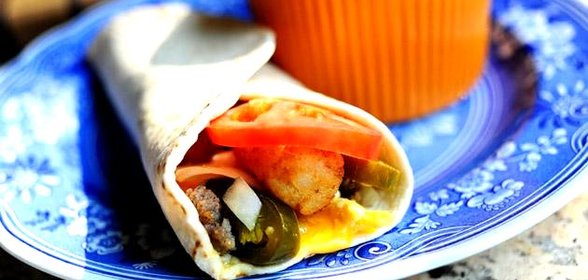 Бурито на завтрак