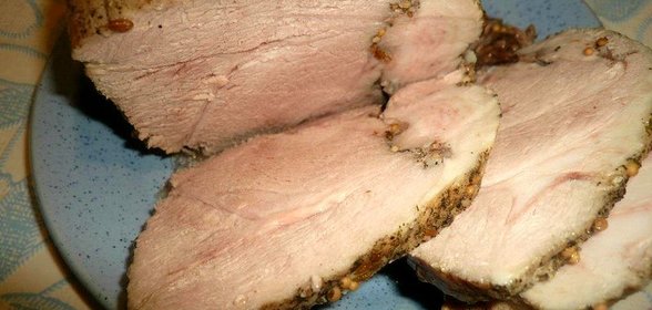 Свиная лопатка запеченная